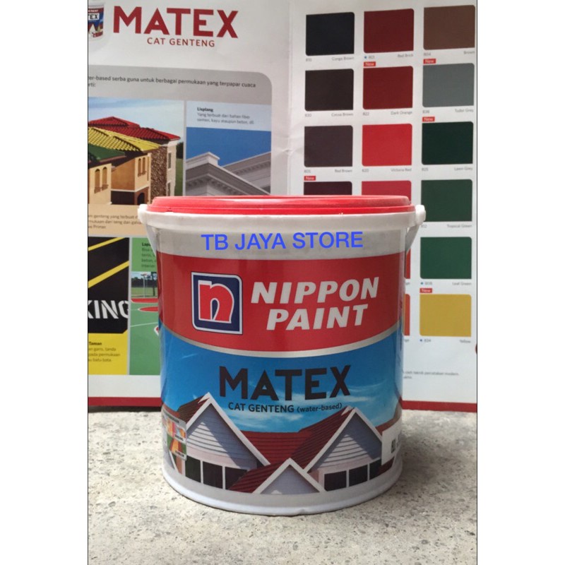 Cat Matex Cat Genteng Matex Nippon Paint 2.5L Leaf Green 808