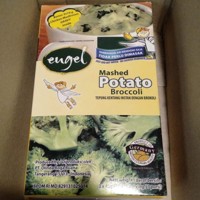 

Yusan Engel Mashed Potato Broccoli 3'S X 45Gr