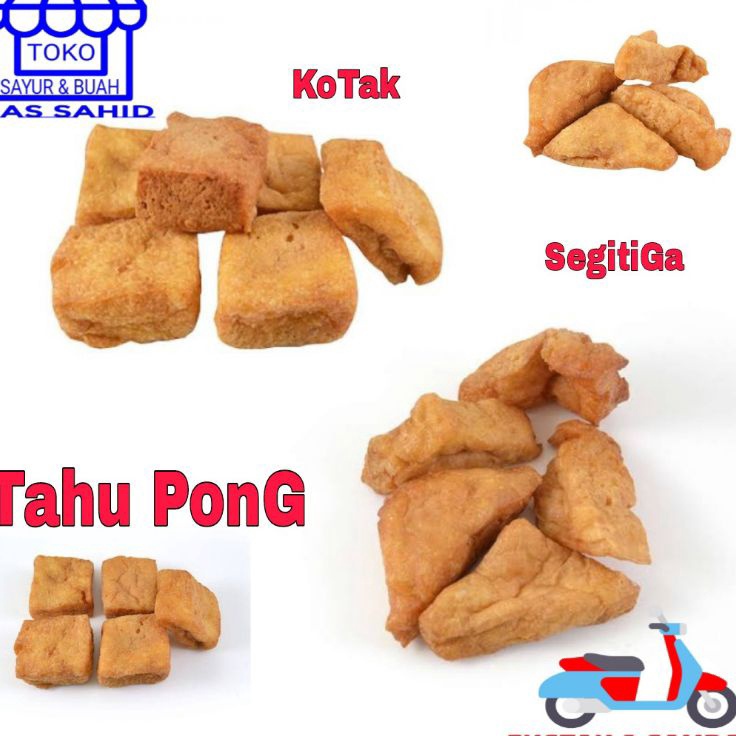 

Diskon Tahu Pong Kotak/Segitiga Tahu Kopong isi 10 pcs