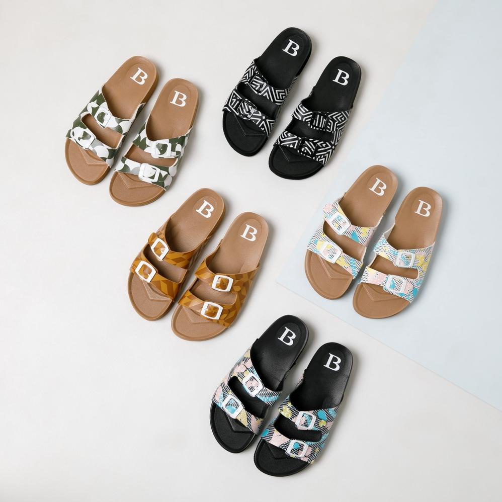 Berrybenka - Sandal Wanita Sofia Sonia Printed Sandal