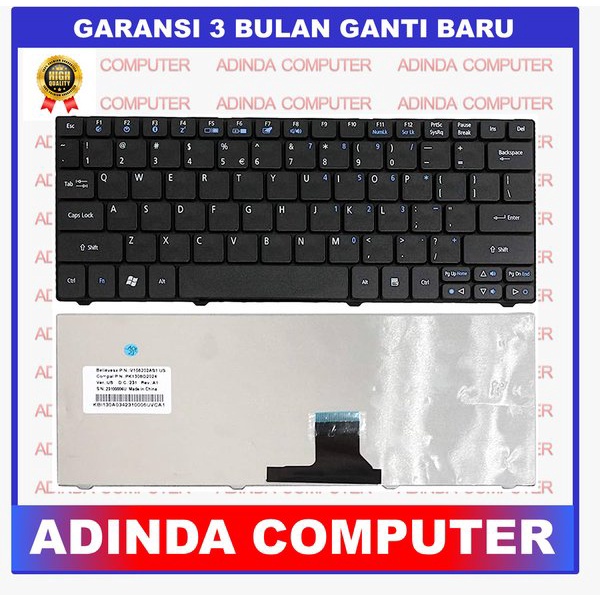 Keyboard Laptop Notebook Acer Aspire 1830T / Acer Aspire One 721, 722, 751, 751H AO721, AO722,