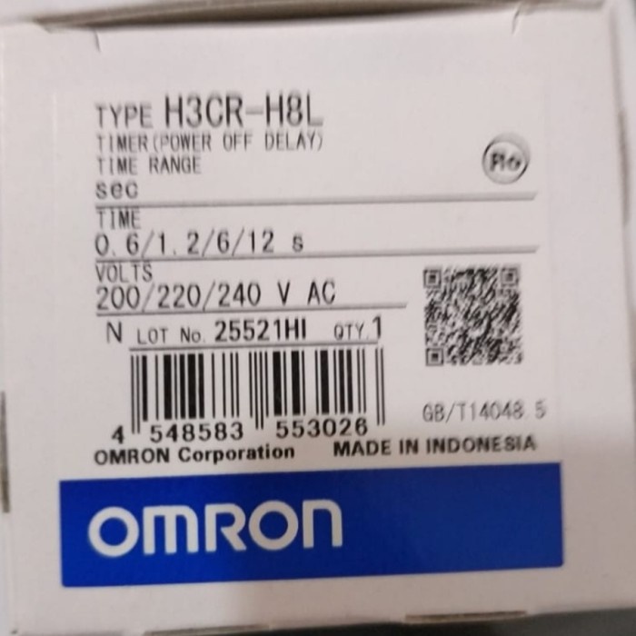 Timer Off Delay 0Mron H3Cr - H8L 220V 12S Original