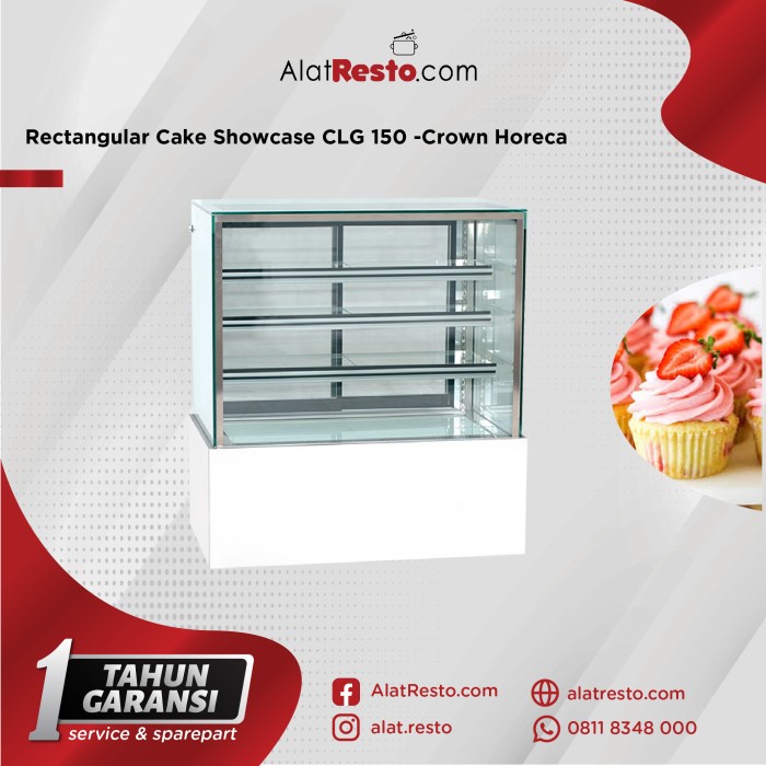[New] Cake Showcase Clg-150 Terbatas