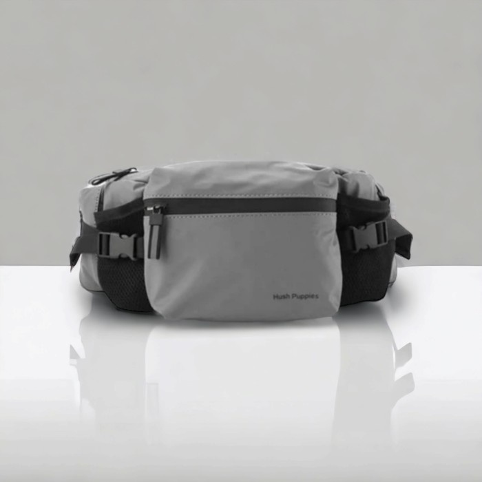 ✨Ready Hush Puppies Waist Bag 2110 Tas Selempang Pria Abu  Tote Bag Limited