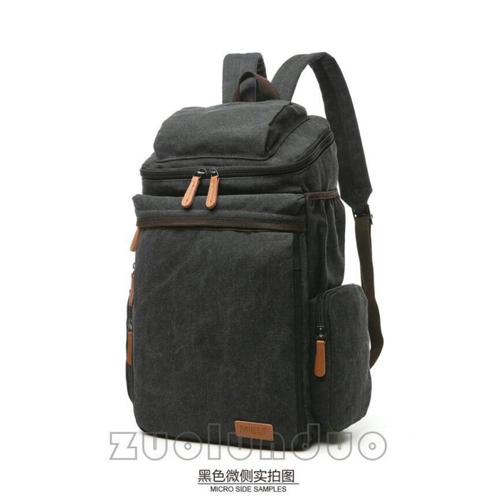 ✨Ready Tas Punggung Pria Hitam Tas Laptop Tas Kuliah Berkualitas