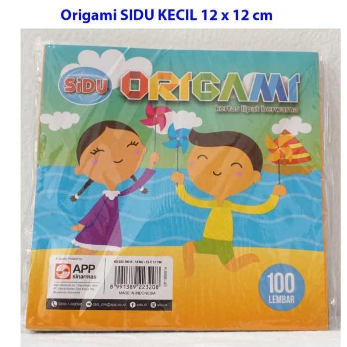

Kertas Origami SINAR DUNIA 12 x 12 cm KECIL -Kertas Origami SIDU KECIL