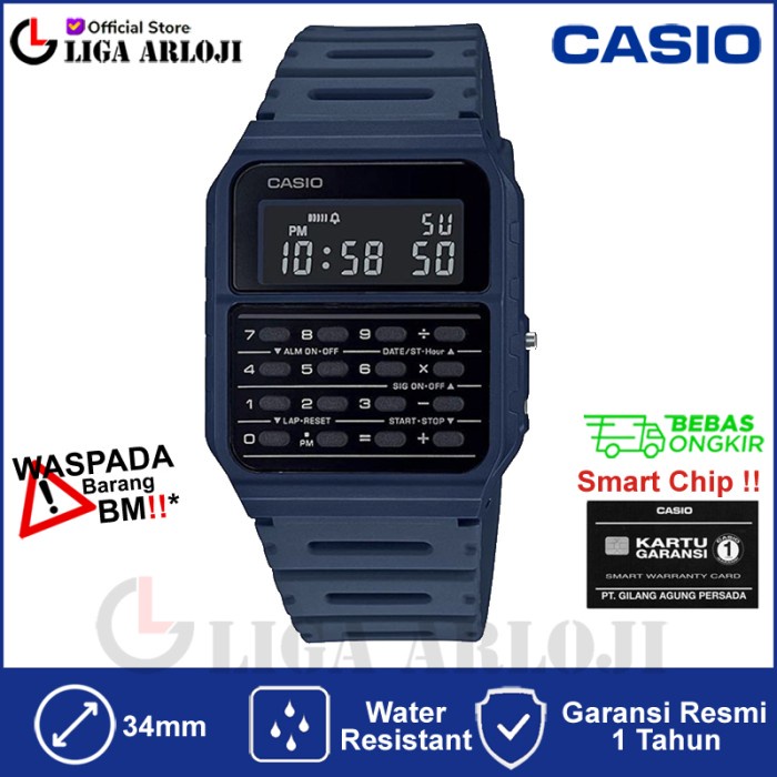 

✨Sale Casio Ca-53Wf-2Bdf - Jam Tangan Calculator / Kalkulator - Biru - Ca53 Diskon