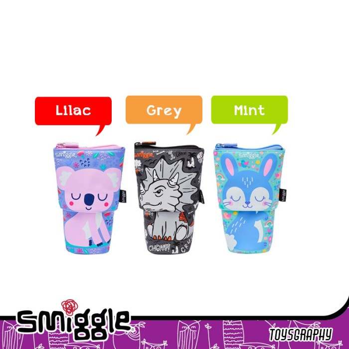 

SMIGGLE PENCIL CASE SLIDE STAND ANIMALIA TRANSFORM TEMPAT KOTAK PENSIL