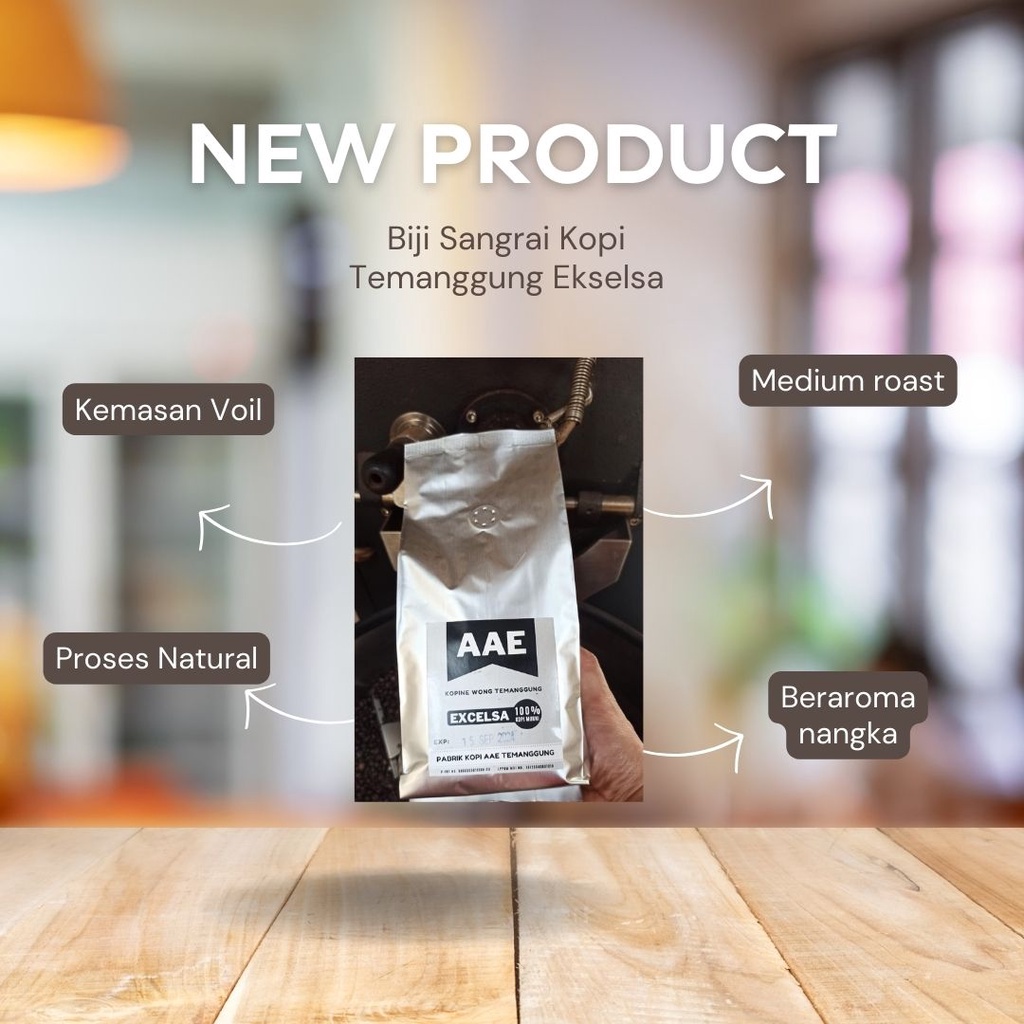 

Kopi Ekselsa Temanggung Biji Sangrai Kemasan 500gram