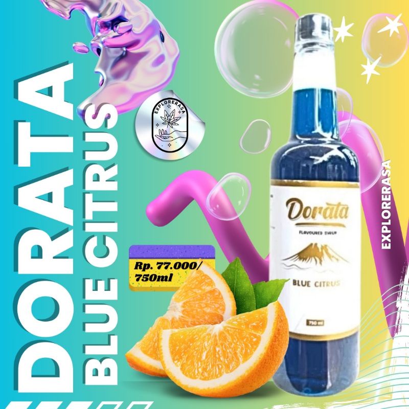 

Dorata syrup rasa Blue citrus isi 750 ml
