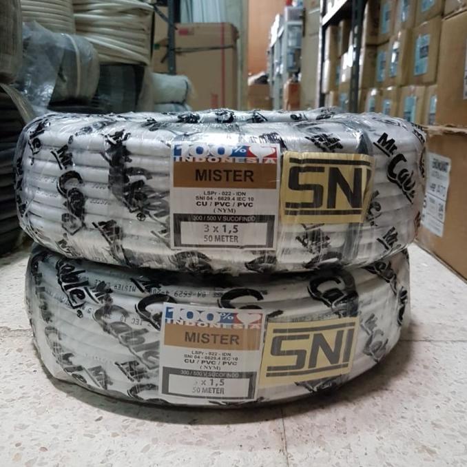 /////] KABEL NYM MISTER 3 X 1,5MM PANJANG 50M