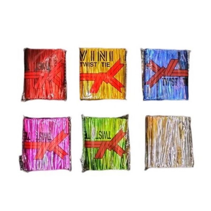 

kawat souvenir / pita kawat / twist tie 8cm isi -+600 pcs