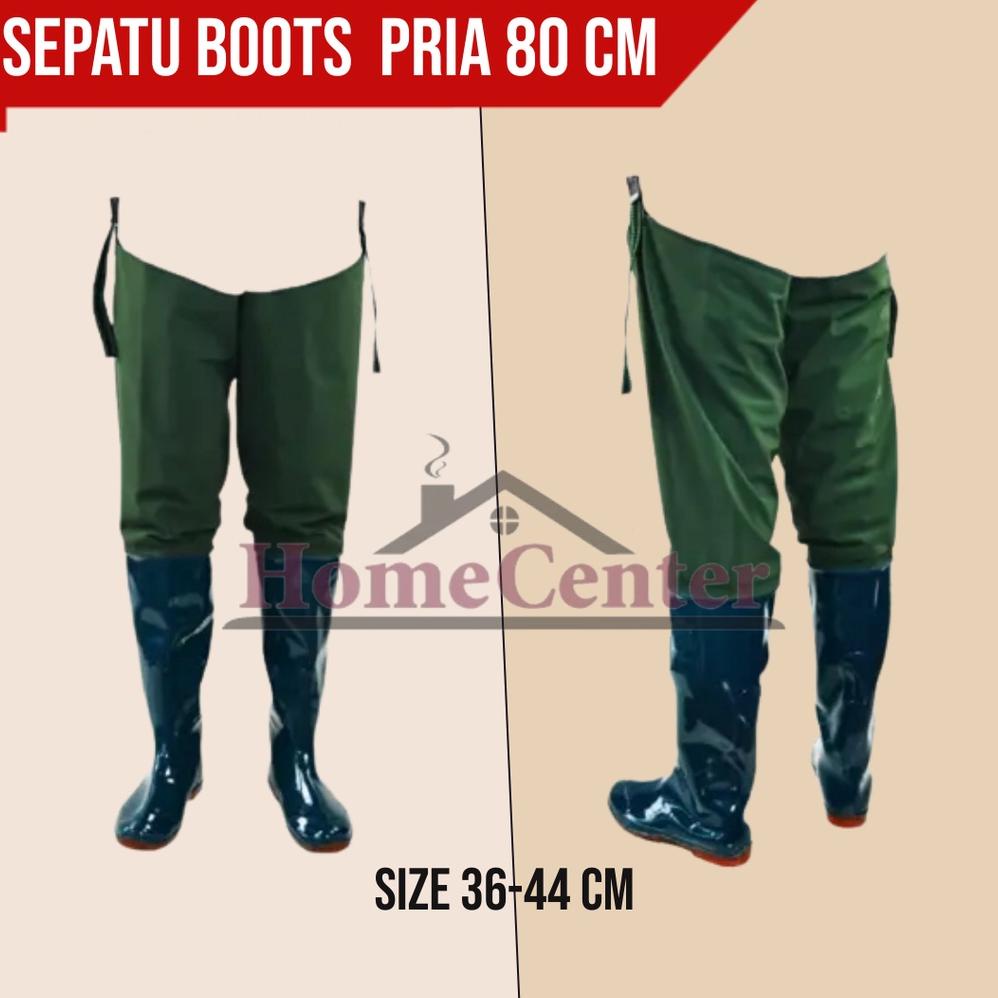 Sepatu boots pria 80 cm sepatu boot pria sepatu boot petani sepatu boot sawah panjang Sepatu Boot Bo