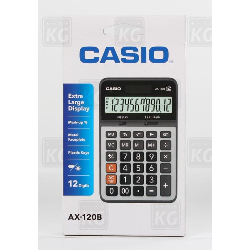 

Kalkulator Casio Ax 120B - Kalkulator 12 Digit - Casio