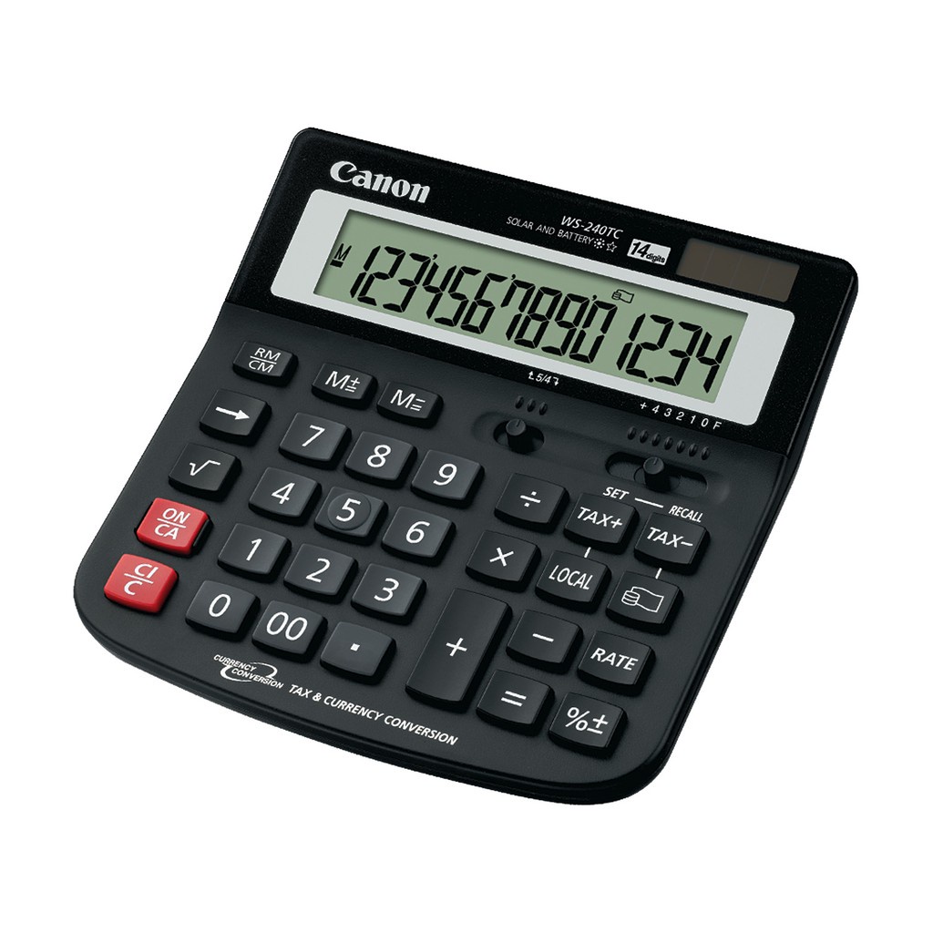 

Canon Kalkulator Desktop Ws 240Tc (14 Digit) + Free Gift