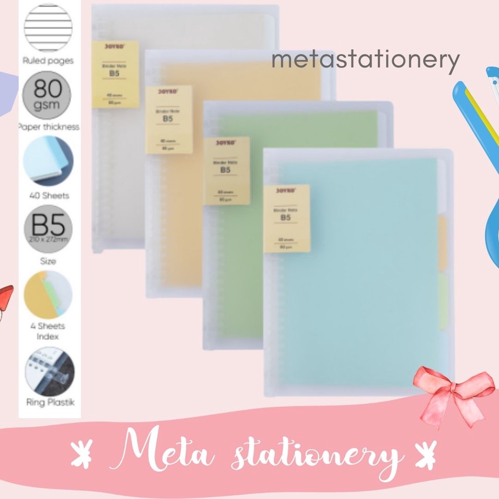 

Binder Note Cover Transparan Joyko B5-Tp-P144