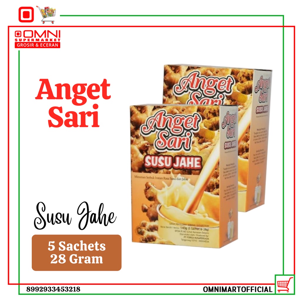 

ANGET SARI SUSU JAHE BOX BUBUK 140 GR ISI 5 SACHETS