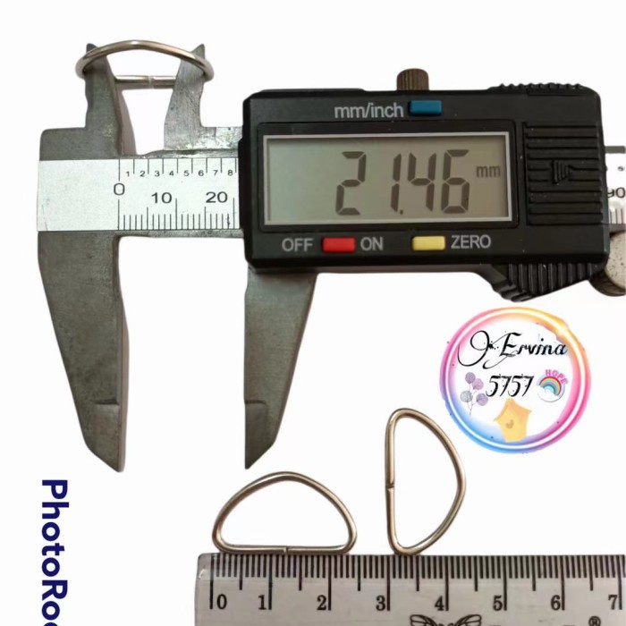 

ring D / ring tas ukuran 21mm/nikel/144pcs