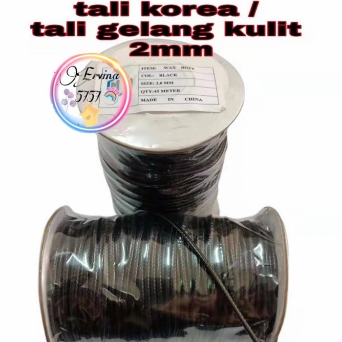 

tali korea 2mm / tali gelang kulit 2mm / 50yard