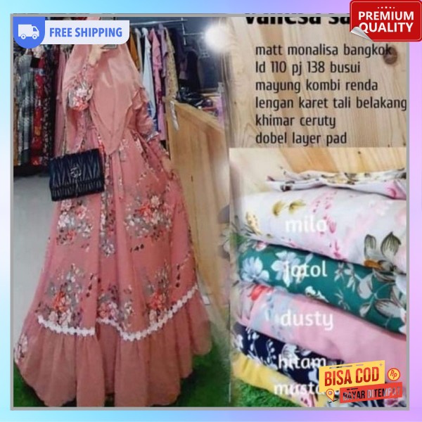 Set Gamis Satu Set Gamus Polos Remaja Bju Drees Gamis 2In1 Lebaran Stlan Cewek Set Gamis Dan Kerudun