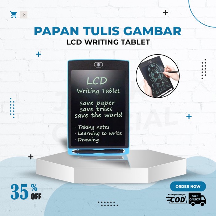 

Papan Tulis Lcd Screen Drawing Writing Tablet Edukasi 8.5 Inch Terbaru