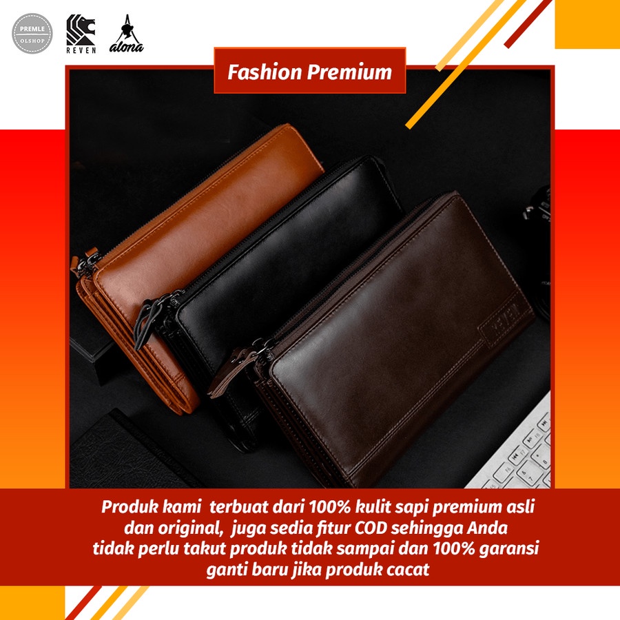 Tas Tangan Pria Kulit Asli Original Premium Tas Pouch Pria Clutch Pria Branded Ori Pouch Bag Laris