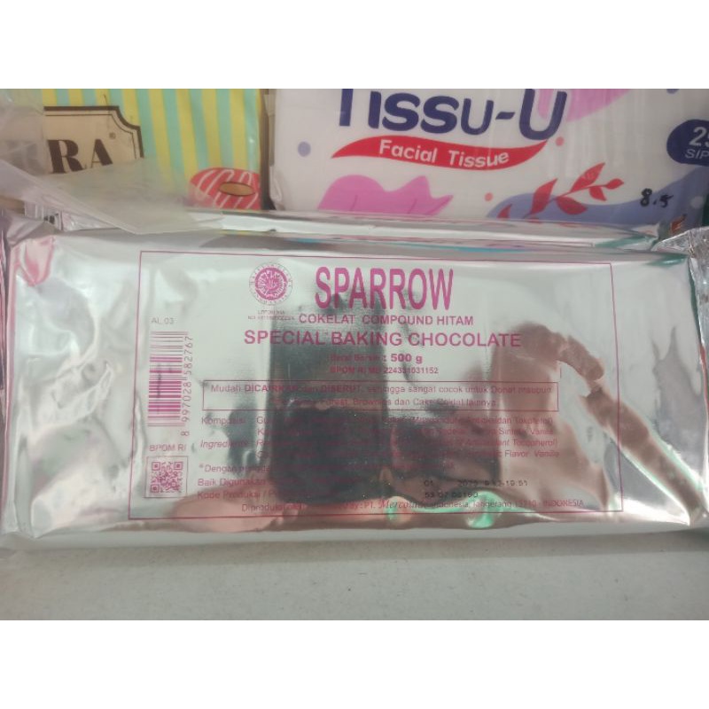 

Coklat Merk Sparrow Special Baking Chokolate 500gram