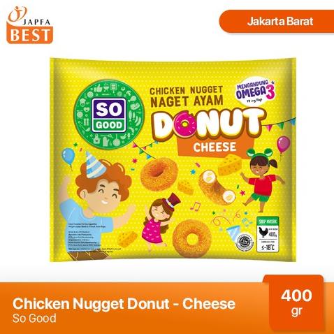 

| nugget ayam donut rasa keju so good 400 gr