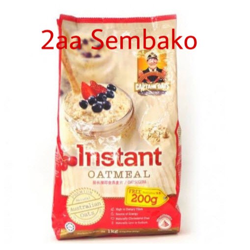 

Captain Oats Instant Oatmeal 800Gr / Quaker Oat