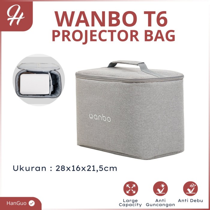 Tas Proyektor Wanbo T6 Max Original - Storage Bag Projector Wanbo T6 Terbaru