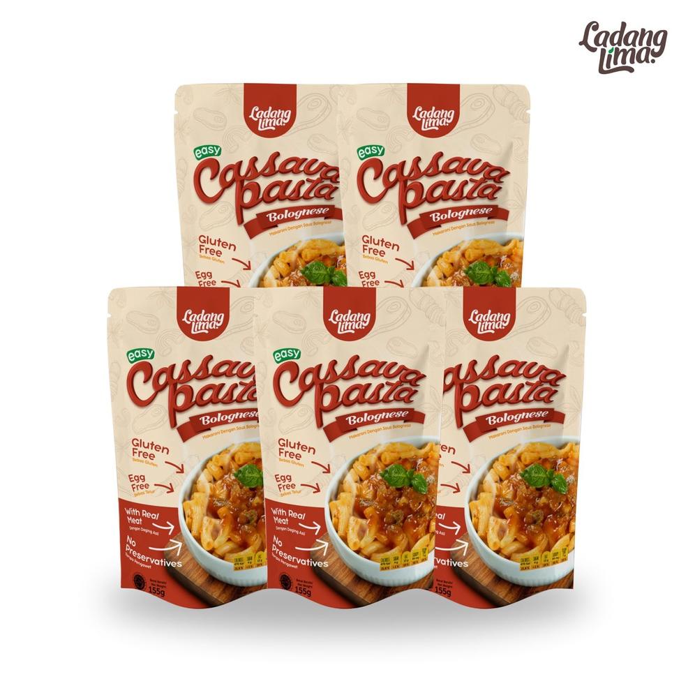 

| 5 pcs - pasta bolognese gluten free ladang lima