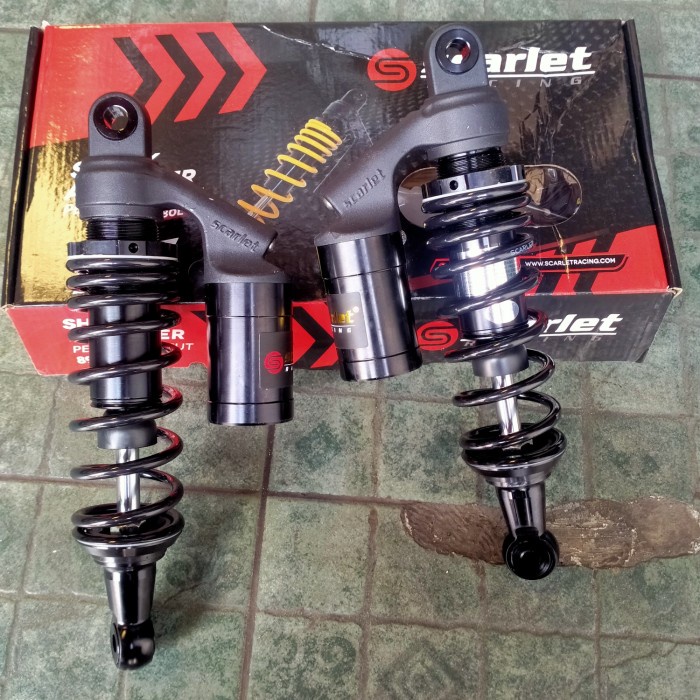 ✨New Shock Tabung Belakang Segi3 Scarlet Jupiter Z Vega Zr 270Mm.280Mm Bisa Gojek