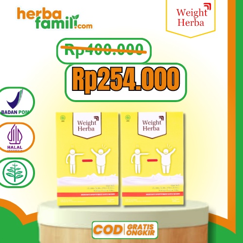 

GROSIR 2 BOX WEIGHT HERBA 100% ORIGINAL | Susu Penggemuk Badan dan Penambah Nafsu Makan Cara Alami Menaikkan Berat Badan WEIGHTHERBA