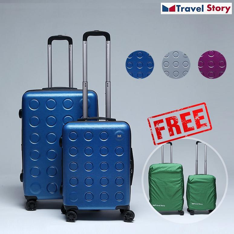 

| travel story - luggage set 28" + 20" free luggage cover (3 colors)