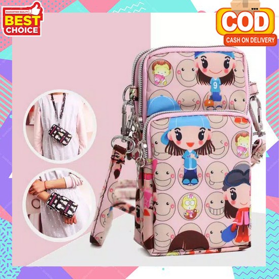 Selmpang Cewe Mini Tempat Hp Cocok Buat Anak Muda Tas Selempang Mini Cewek Kekinian Slingbag Main Si