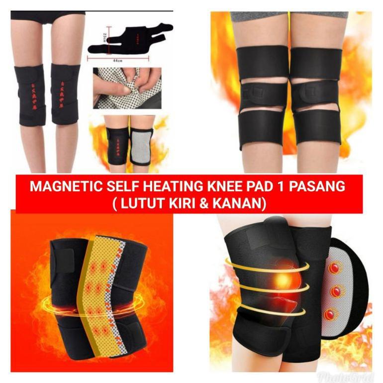 Sabuk Magnet Terapi Pemanas Dekker Pelindung Lutut Original -Magnetic Theraphy Self Heating Knee Pad