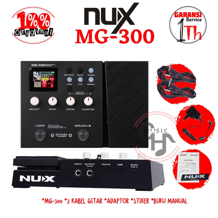 nux mg300 mg 300 mg-300 multi efek gitar