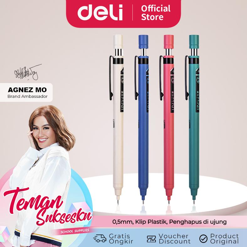 

Deli Pensil Mekanik / Mechanical Pencil 0.5mm Warna Retro S1231