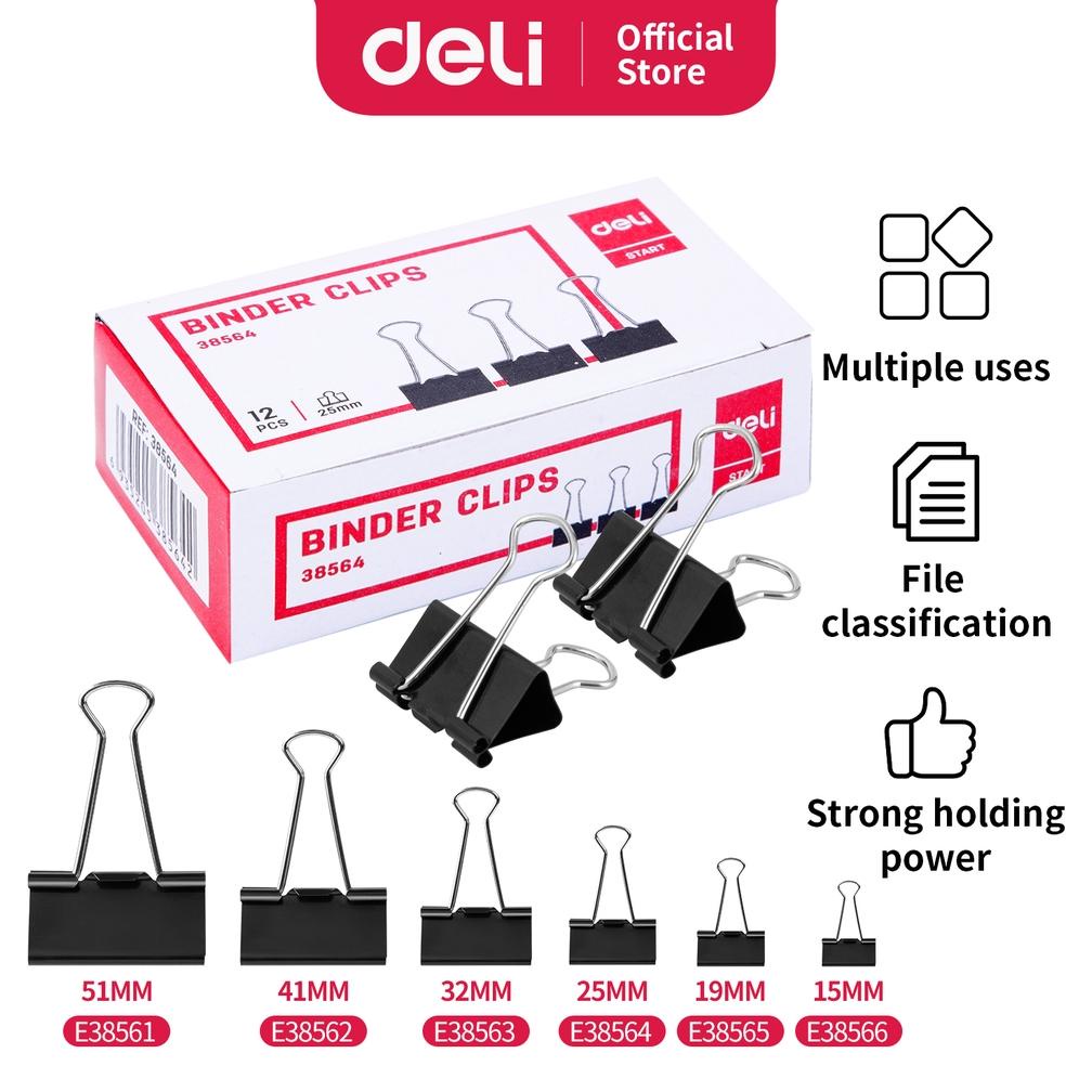 

Deli Binder Clip 25Mm bebas karat dilapisi oleh eletroforesis (111) E38564