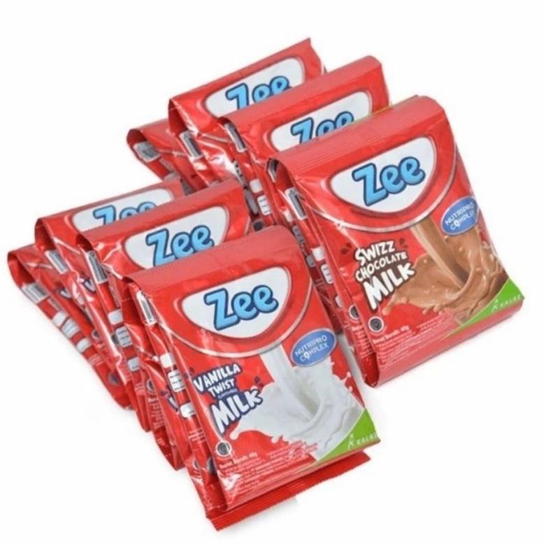 

(BISA COD) Susu Zee Renceng Swizz Coklat Vanilla Twist 10x40gr