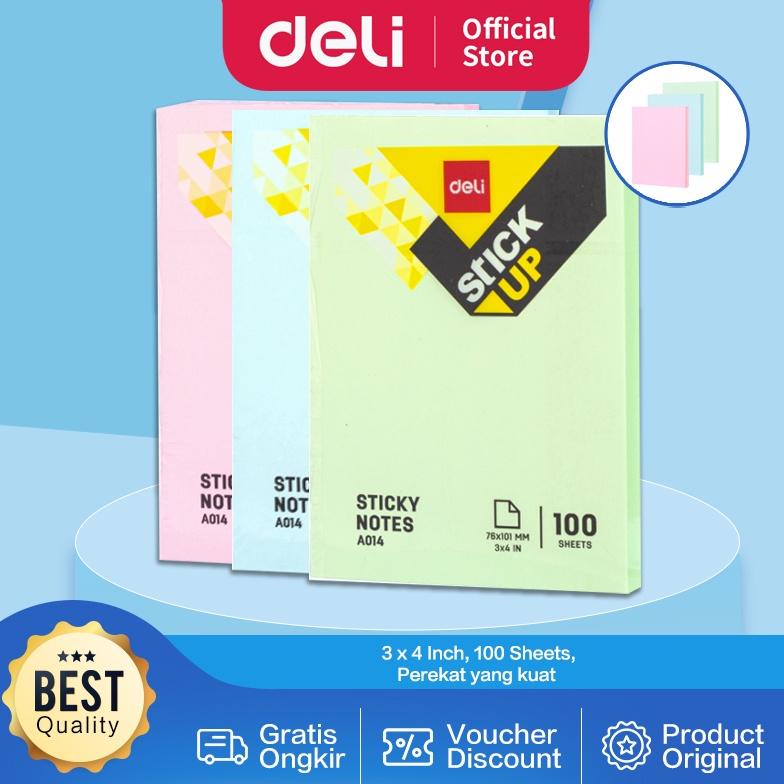 

Deli Memo tempel - Sticky Notes 100 Sheets perekat kuat tahan lama warna neon eye catching EA01403