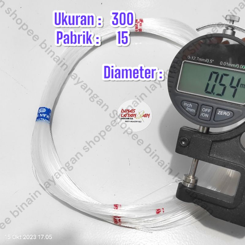 SENAR LAYANGAN GAPANGAN BENING CAP IKAN MARLIN UKURAN 300 senar pancing nelayan senar manik payet