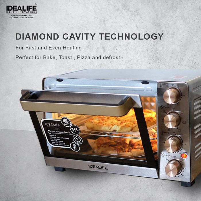 Oven + Microwave Idealife Il 335 /Idealife Il 330 Kapasitas Besar 35L