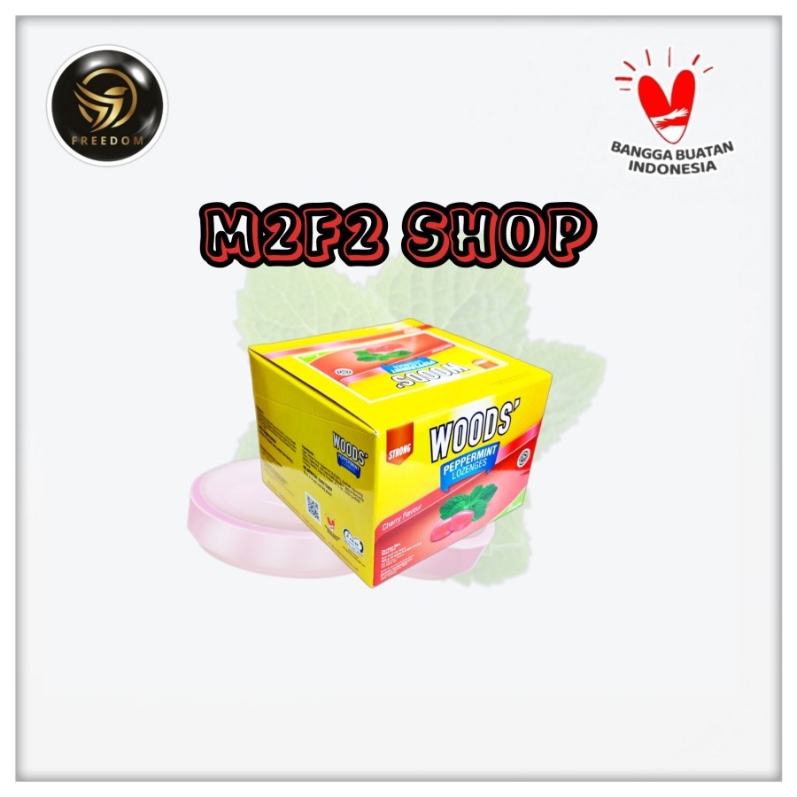

Woods Peppernt Lozenges Cherry Permen Nt Pelega Tenggorokan Rasa Ceri Sachet - 15 Gr (Kemasan 1 Box)