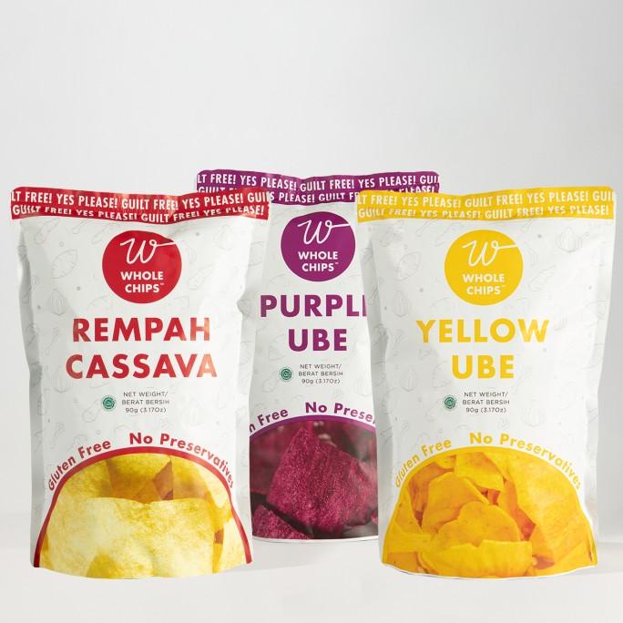 

Keripik Ubi & Keripik Singkong Whole Chips 90gr Beli 3 Lebih Hemat