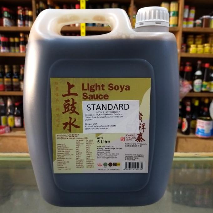 

KCT Kwong Cheong Thye Light Soya Sauce STANDARD/ Kecap Asin 5liter