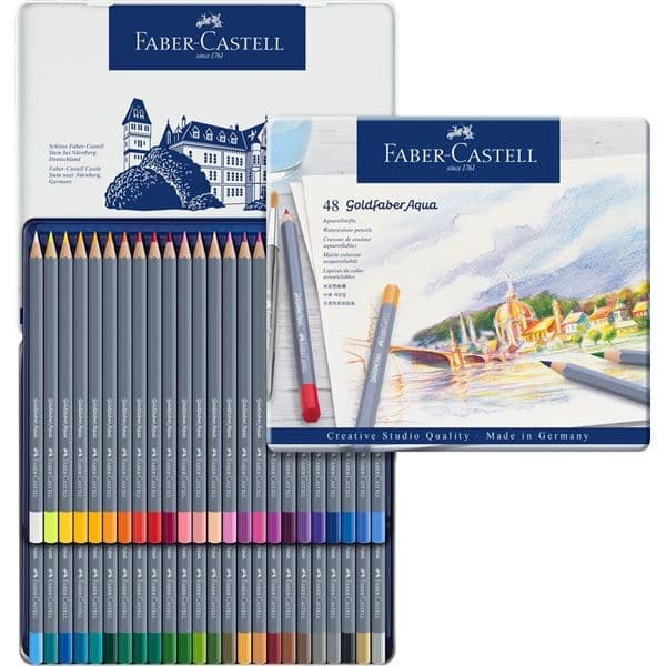 

Terlaris Faber Castell Goldfaber Aqua Watercolour Pencils Tin Set 48