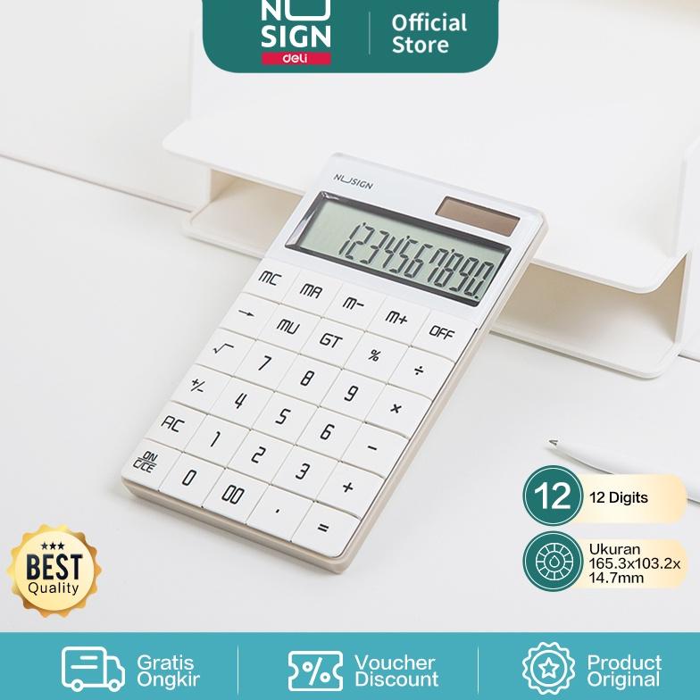 

Deli Nusign Calculator / Kalkulator 12 Digit LCD Besar NS041