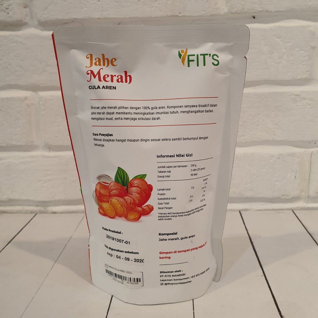 

Jahe Merah Gula Aren Bubuk - Fits Mandiri, Red Ginger Drink