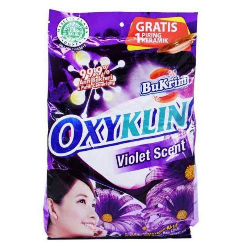 Bukrim Oxyklin detergent Bubuk Dengan Violet Sent 800gr